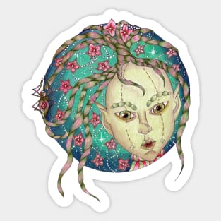 Tree Spirit Doll Sticker